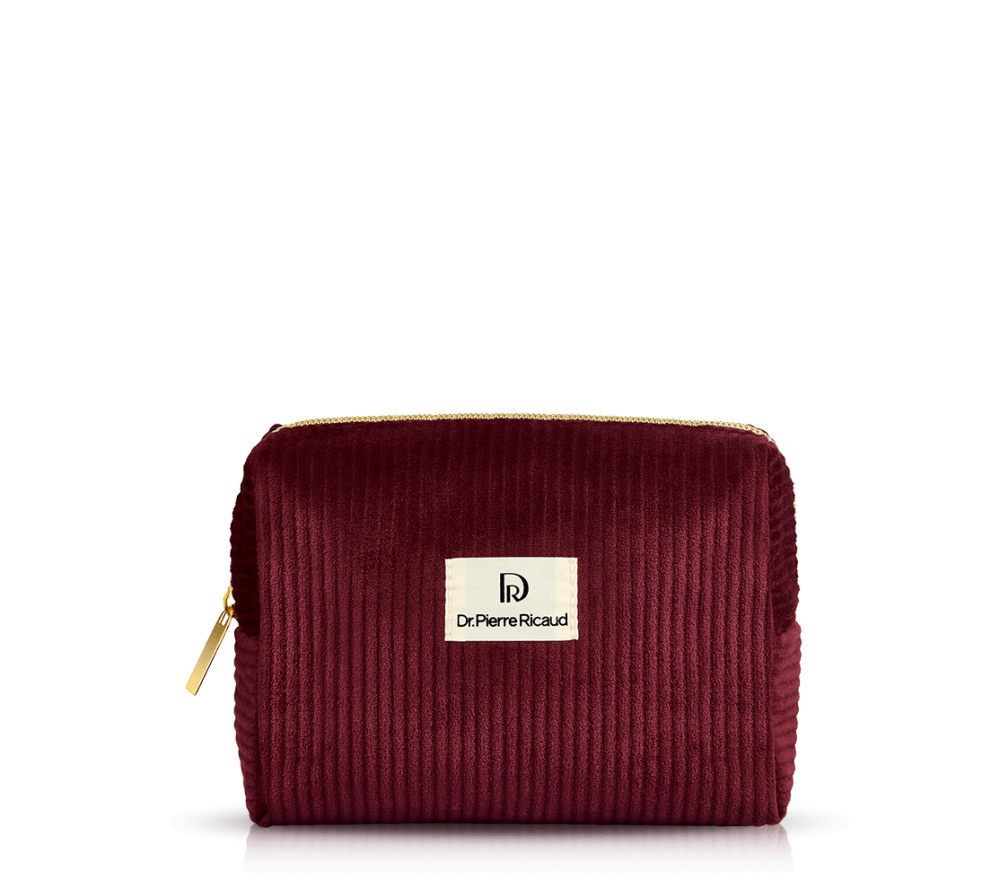 Trousse velours bordeaux