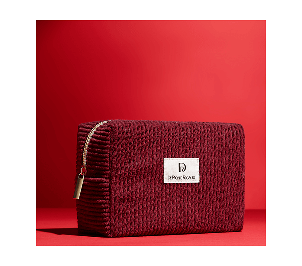 Trousse velours bordeaux