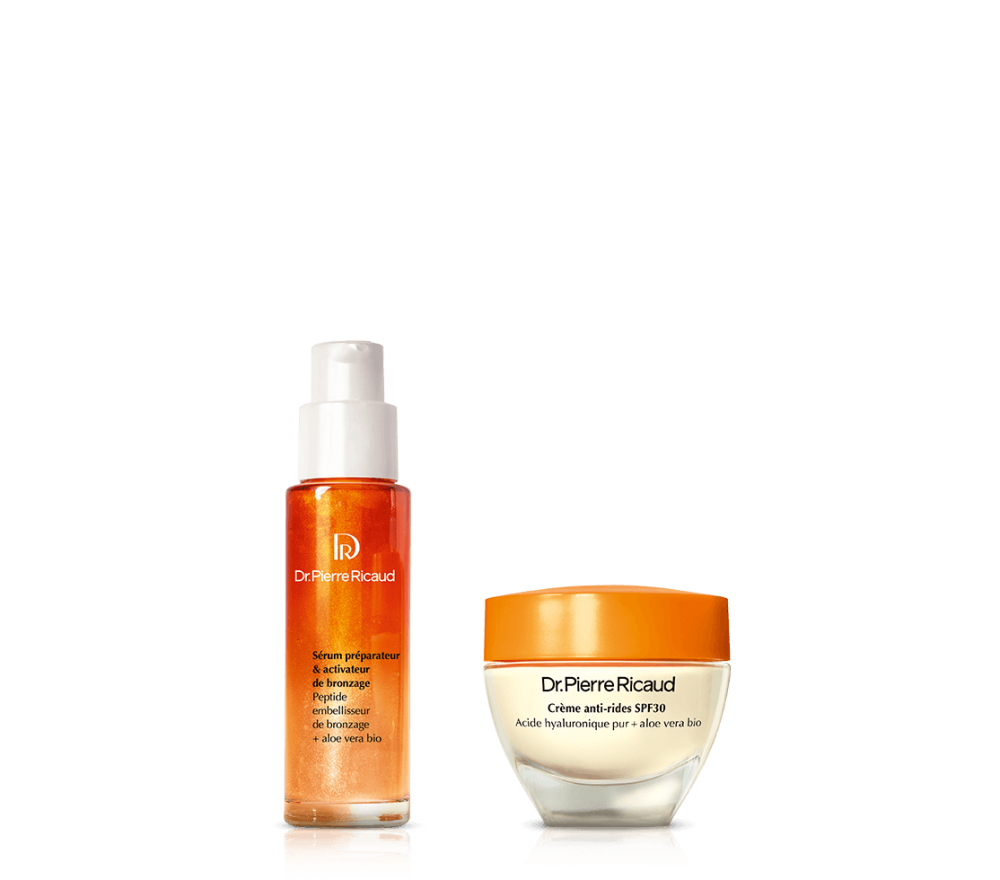 Duo crème anti-rides SPF30 et sérum pré-bronzage