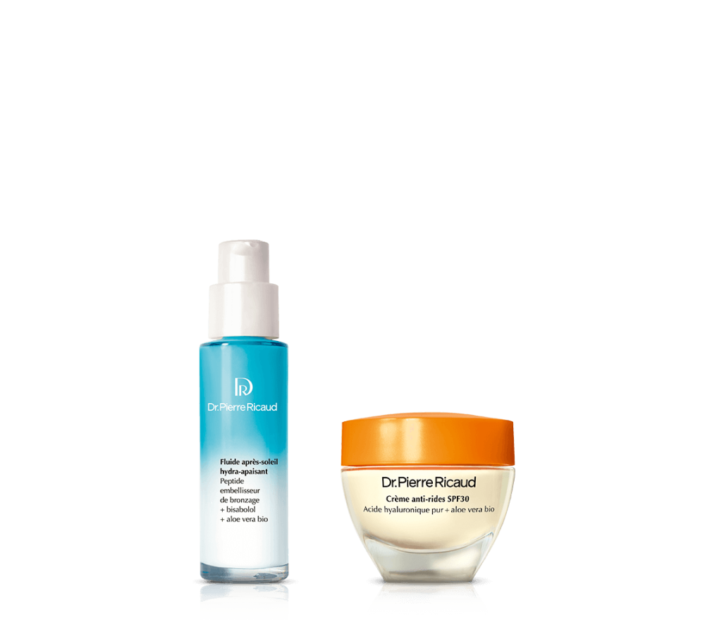 Duo crème anti-rides SPF30 et fluide après-soleil 