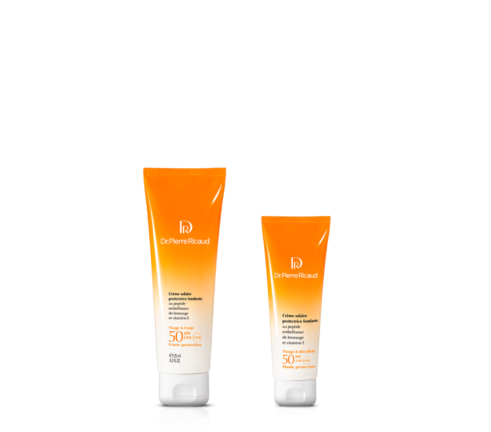 Duo crèmes solaires SPF50 visage/corps & décolleté