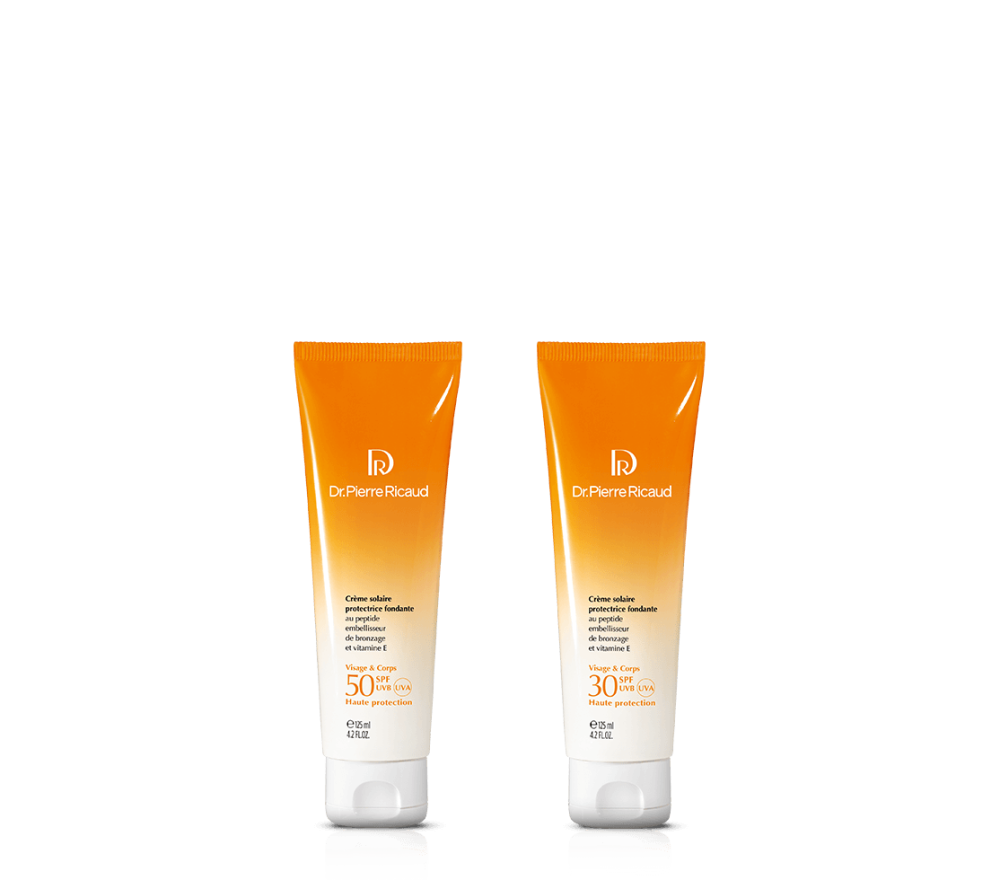 Duo crèmes solaires protectrices SPF30 et SPF50 