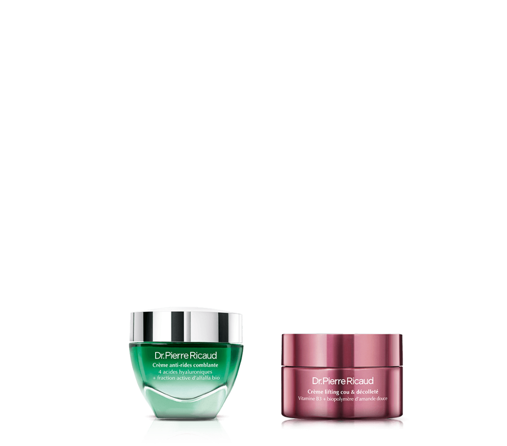 Duo crèmes anti-rides visage et cou
