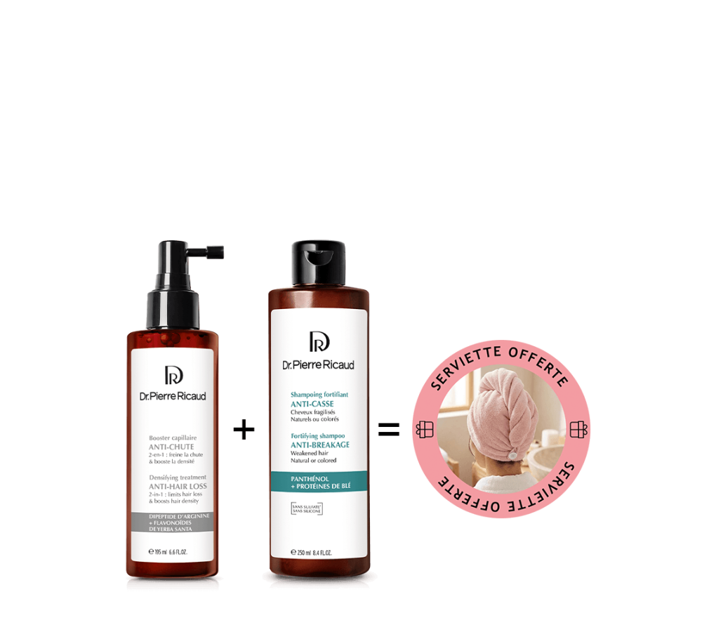 Duo soin anti-chute et anti-casse + serviette cheveux offerte