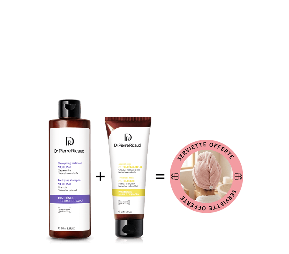 Duo soin volume et nutrition + serviette cheveux offerte